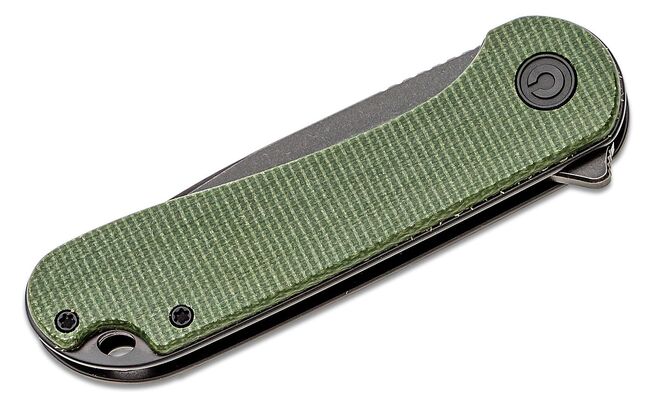 CIVIVI Elementum Tanto Green Micarta/Black Stonewash D2 C907T-E - KNIFESTOCK