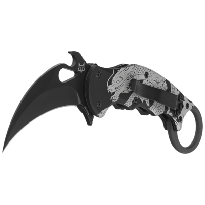 Fox Fox THE SPIRIT taittuva karambit, terä ruostumaton teräs N690Co black idroglide - KNIFESTOCK