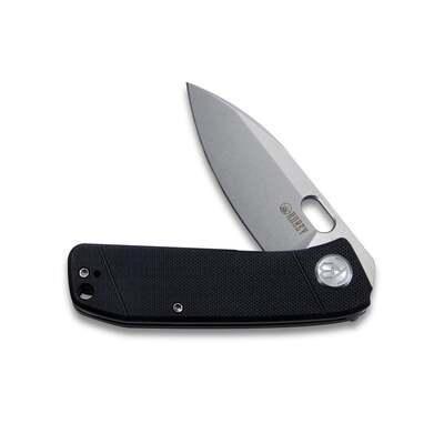 Kubey Hyde Liner Lock Folding Knife Black G10 Handle Ku2104a - KNIFESTOCK