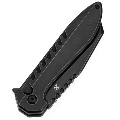 Kansept Kosame Blackwash 154CM,Blackwash Ti with Black &amp; Red G-mascus T1093F5 - KNIFESTOCK