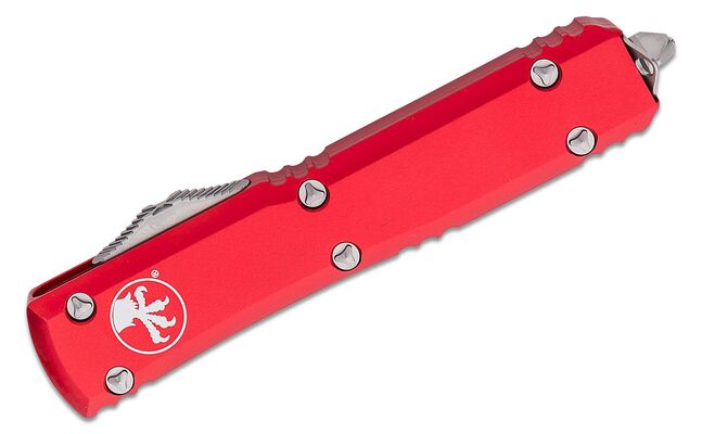 Microtech Ultratech S/E Satin Partial Serration Red 121-5RD - KNIFESTOCK