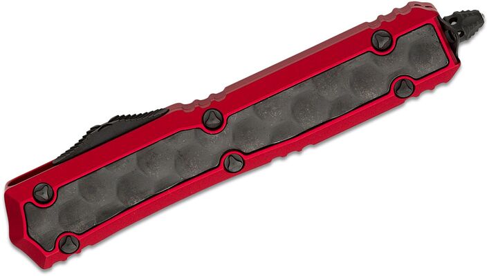 Microtech Makora 2021 Red W/ DLC Blade Bubble Inlays, DLC HW 206-1ldlctbis - KNIFESTOCK