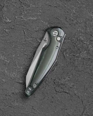 Bestech Snakebird 14C28N, Micarta, Blokada przyciskiem - Czarny BG58A - KNIFESTOCK