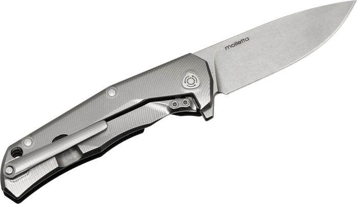 Lionsteel Folding knife M390 blade, BLACK G10 handle, IKBS, FLIPPER TRE GBK - KNIFESTOCK