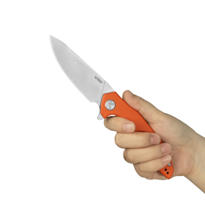 Kubey Nova Orange G10, Satin 14C28N KU117M - KNIFESTOCK
