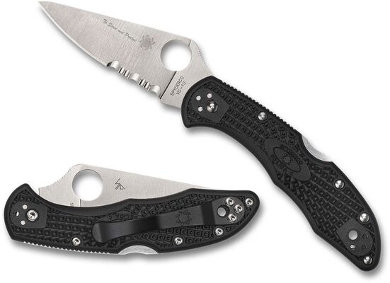 Spyderco Delica 4 TTF Lightweight Black C11FPSBKBL - KNIFESTOCK