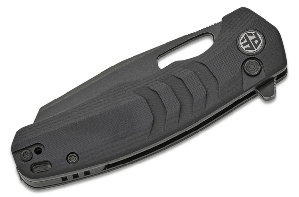 Petrified Fish PFE17Trilobite 14C28N Fekete Stonewashed Fekete G10 PFE17DDW - KNIFESTOCK