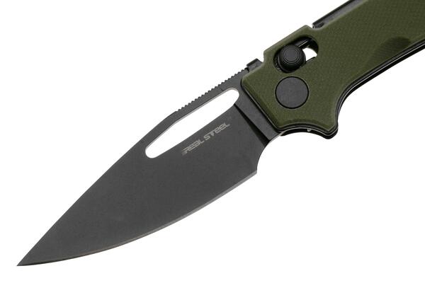 Real Steel Vis | 2.72&quot;/68mm blade | Black RE-8051GB - KNIFESTOCK