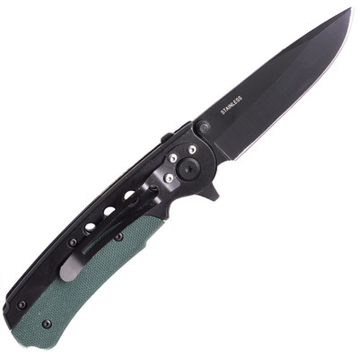 Mil-Tec EINHANDMESSER M.CLIP FEKETE/OLÍVA 15305000 - KNIFESTOCK