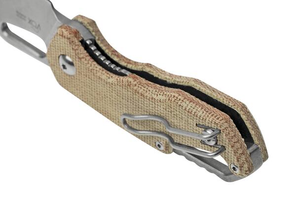MKM ISONZO M390 Natural canvas micarta BÖHLER M390 MK FX03M-3NC - KNIFESTOCK