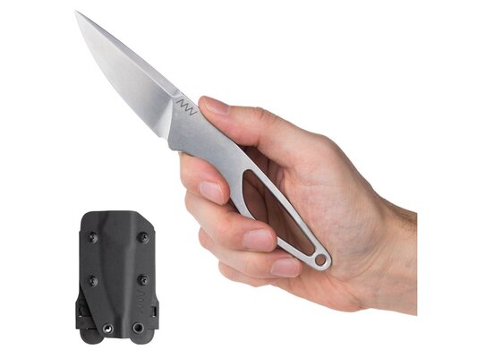 ANV Knives ANVP100-001 P100 Sleipner Kydex Sheath Black - KNIFESTOCK
