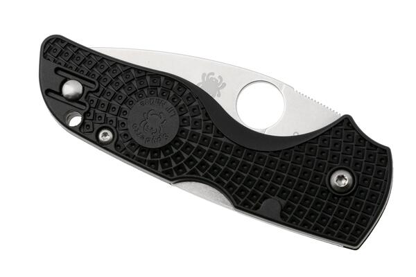 Spyderco Lil Native Black Lightweight Reveal 14 C230PBK - KNIFESTOCK