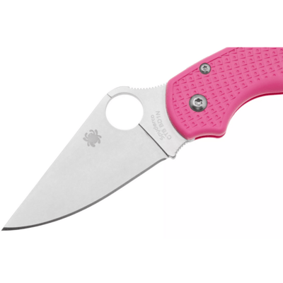 Spyderco Para 3 Pink Lightweight Plainedge Living Beyond Breast Cancer Reveal 14 C223PPN - KNIFESTOCK