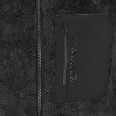 Pulover cu fermoar complet Pentagon Grizzly K09030-01-Negru-2XL - KNIFESTOCK