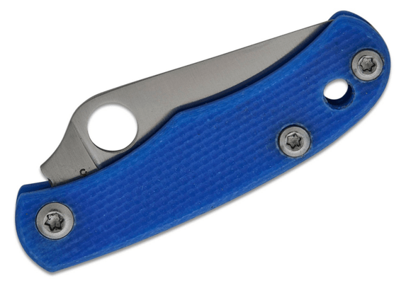 Spyderco BUG BLUE G-10 PLAINEDGE - KNIFESTOCK