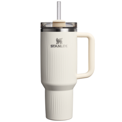 Stanley  The Quencher/Cup H2.0 Fluted Tumbler 1180 ml/40oz Cream Gloss  - KNIFESTOCK