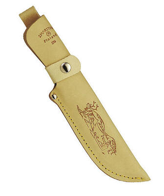 Marttiini Lapp knife 255 stainless steel/curly birch/leather/finger guard 255010 - KNIFESTOCK