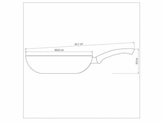 Tramontina My lovely kitchen Wok Pan 24cm 27807/045 - KNIFESTOCK