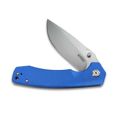 KUBEY Calyce Liner Lock Flipper Folding Knife Blue G10 Handle KU901B - KNIFESTOCK