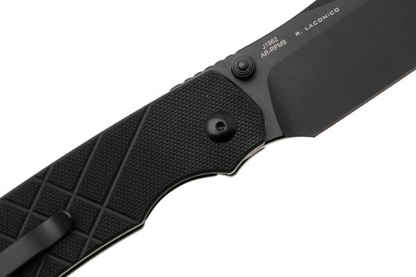 CJRB Kestrel Schwarz, G10 - J1962-BBK - KNIFESTOCK