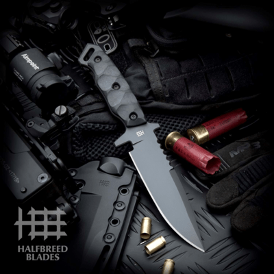 Halfbreed Blades Medium Infantry Knife - Fixed Blade MIK-03P Gen-2 BLK - K340 - KNIFESTOCK