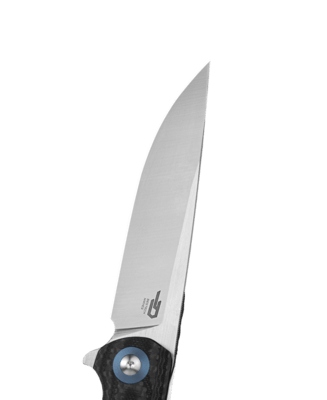 BESTECH ASCOT D2, Satin, Interlayer With Carbon Fiber and G10 BG19a - KNIFESTOCK