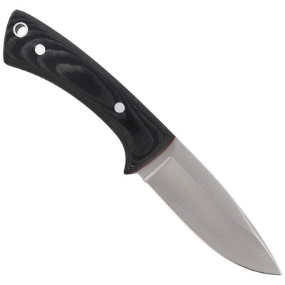MUELA 71mm blade,Neck Knife,black canvas micarta, KYDEX sheath, paracord PECCARY-8M - KNIFESTOCK
