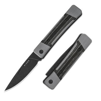 Kizer Little Grand Jonathan Styles Nitro-V Grey G10 &amp; Micarta V2670A2 - KNIFESTOCK
