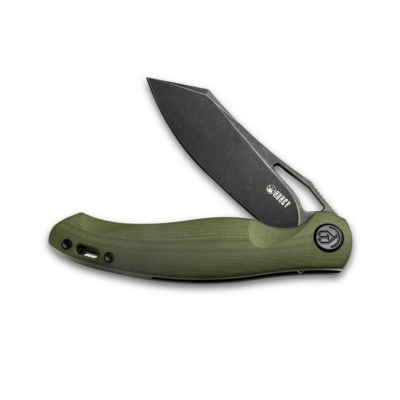 KUBEY Drake Lliner Lock Folding Knife Green G10 Handle KB239B - KNIFESTOCK