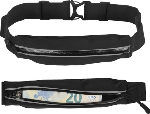 Mil-Tec riem met portemonnee LYCRA 15860202 zwart - KNIFESTOCK