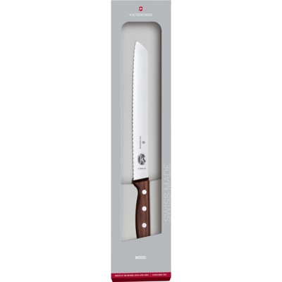 Coltello da pane Victorinox con manico in legno 21 cm - KNIFESTOCK