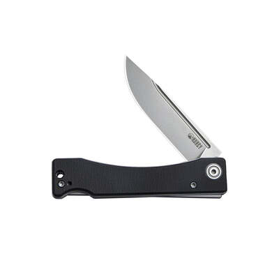 KUBEY Akino Lockback Pocket Folding Knife Black G10 Handle KU2102A - KNIFESTOCK