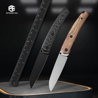 Petrified Fish PF719 Patte V4 14C28N Blackstonewash Karbonszál PF719CDW - KNIFESTOCK