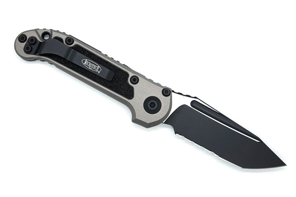 Microtech L.U.D.T.® T/E Gen III Natural Clear Partial Serrated 1136-2NC - KNIFESTOCK