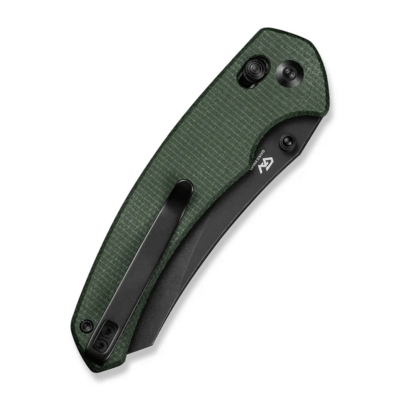 Civivi Sixgill Green Canvas Micarta HandleBlack Stonewashed Nitro-V BladeCrossbar Lock - KNIFESTOCK