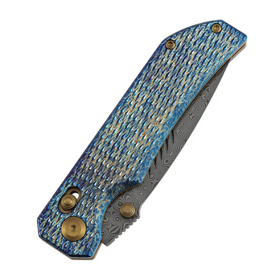 Kansept Eaglestrike Damascus Lightning Strike Finish Titanium K1095V5 - KNIFESTOCK