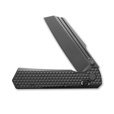 GEO Knife Noxiz Black DLC M390 Blade Black Ti - KNIFESTOCK