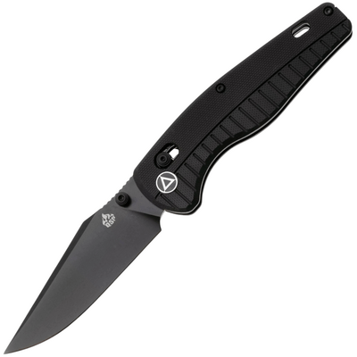 QPS Reptile 14C28N, nero, Manico: G10 Nero QS165-C2 - KNIFESTOCK