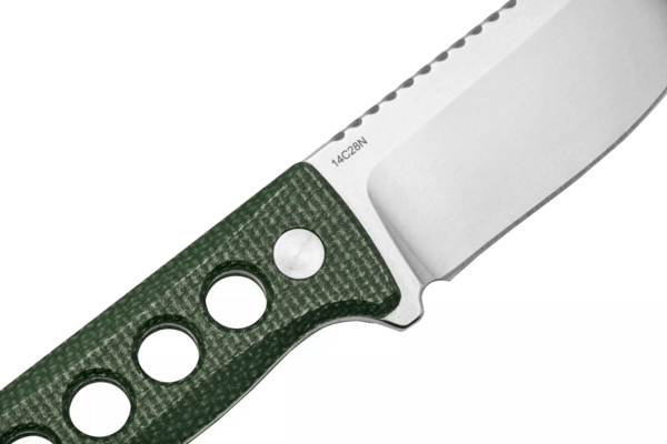 QSP Knife Canary 14C28N , Micarta, green QS141-C1 - KNIFESTOCK