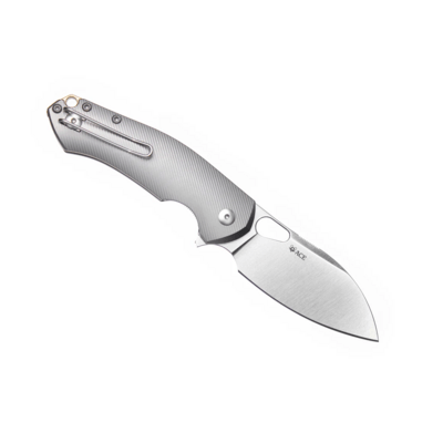 Giant Mouse ACE Biblio-XL Textured Titanium / Satin Magnacut - KNIFESTOCK