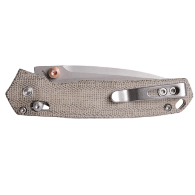 Vosteed Mini Psyop Elmax Bead Blast Stonewash Green Norplex UltreX™ Micarta A230 - KNIFESTOCK