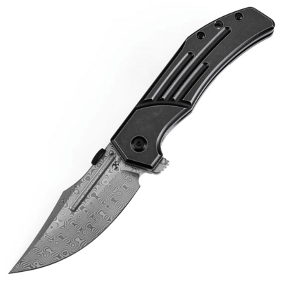 KANSEPT Orion Damascus 0.137&#039;&#039;/3.5mm Blackwash Titanium K1089A3 - KNIFESTOCK