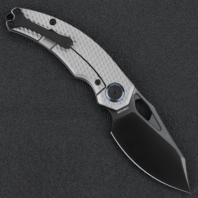 Kunwu Compadre Satin DLC VANAX Titanium Beadblast Diamond Texture K706C-T4 - KNIFESTOCK