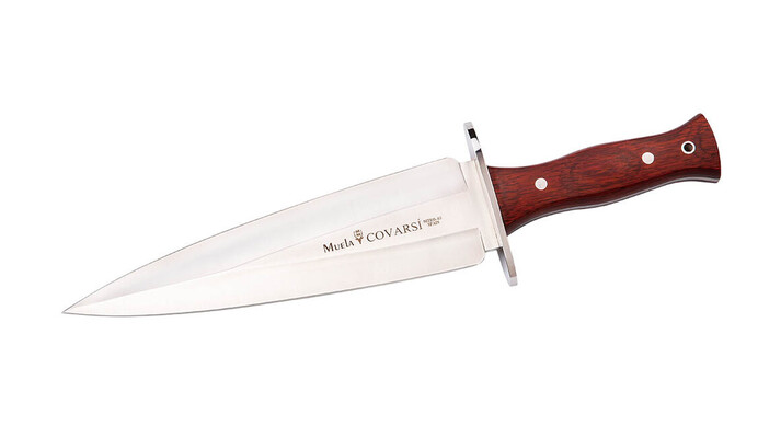 Muela 235mm Blade, Full Tang, Coral Pressed Wood, Stainless Steel Guard Covarsi-24r - KNIFESTOCK