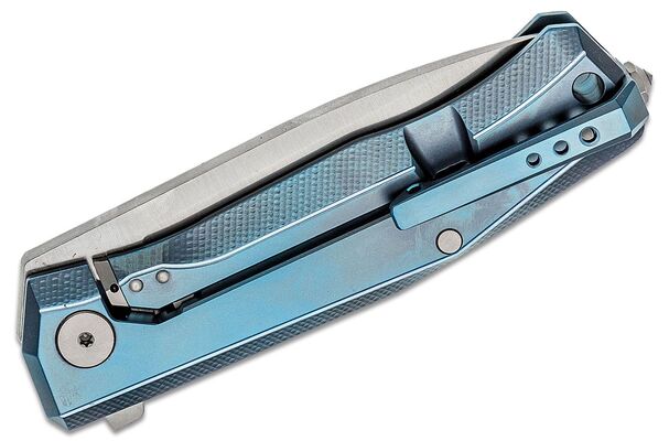 Lionsteel Myto Folding knife M390 blade, BLUE Titanium handle MT01 BL - KNIFESTOCK