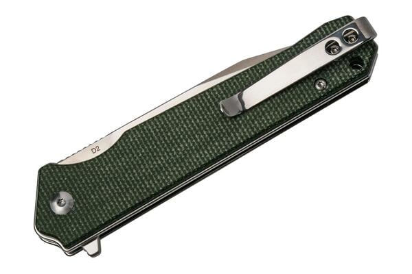 QSP Knife Mamba V2, Satin D2 Blade, Green Micarta Handle QS111-I1 - KNIFESTOCK