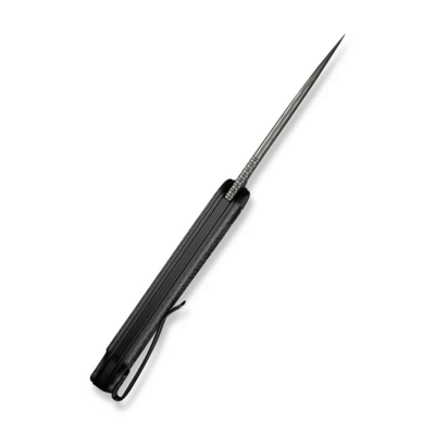 Civivi Elementum Slip Joint Twill Carbon Fiber HandleDamascus Blade - KNIFESTOCK