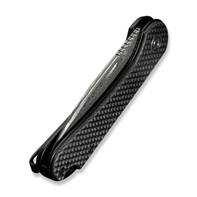 Civivi Elementum Slip Joint Twill Carbon Fiber HandleDamascus Blade - KNIFESTOCK
