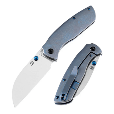 Kansept Convict CPM-S35VN Blue Anodized Titanium Handle K1023B2 - KNIFESTOCK