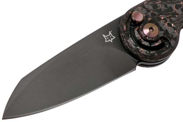 Fox Knives Radius FX-550 CFB Copper Carbon fibre Black pocket knife - KNIFESTOCK